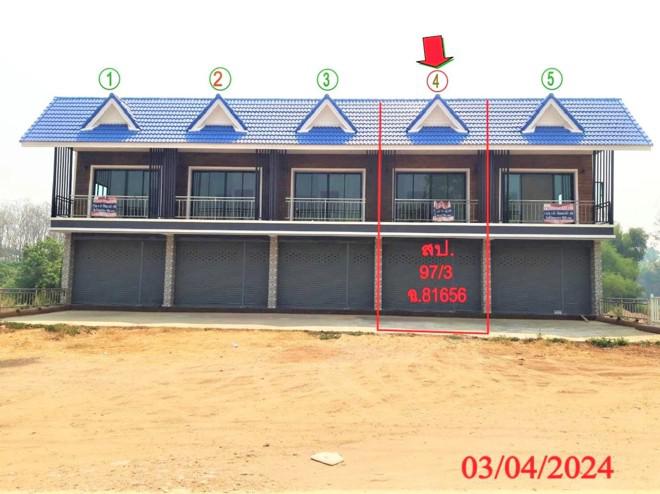 อาคารพาณิชย์หลุดจำนอง ธ.ธนาคารกสิกรไทย เชียงใหม่ สันป่าตอง บ้านแม